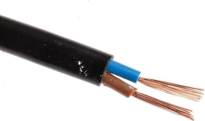 Produktbild Rs Pro H03VVH2-F 2192Y 2Core 0.75mm Black Cable (0.21 m)