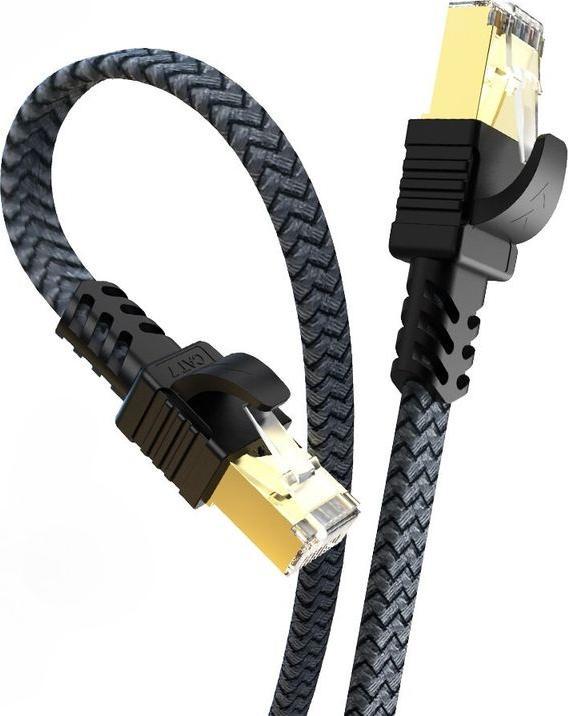 Image du produit Hermex Câble réseau Câble plat Ethernet LAN RJ45 cat. 7 plat 1,5m (UTP, CAT7, 1.50 m)