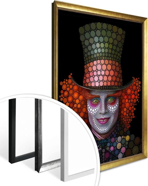 Produktbild Trenddeko Ben Heine - Circlism: Johnny Depp der Hutmacher (24 x 30 cm)
