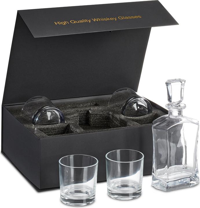 Produktbild Relaxdays 5-tlg. Whisky-Set (3.45 dl, 1 x, Whiskygläser)