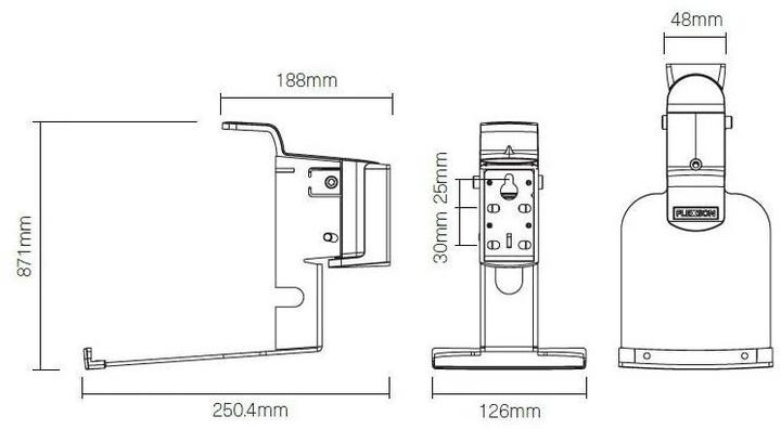 Actual product image Flexson Sonos Five/Play:5 wall mount (1 pcs., Wall installation, Pivoting, Tiltable)
