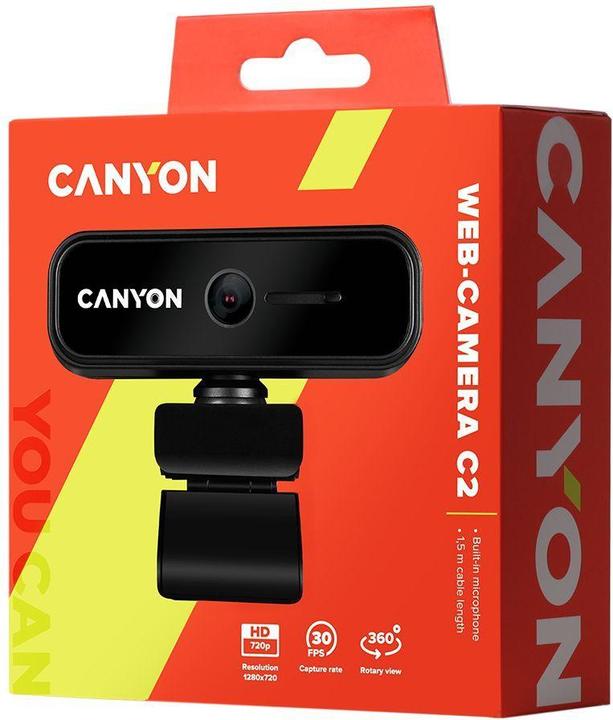 Actual product image Canyon HD 720p Webcam C2 (0.90 Mpx)