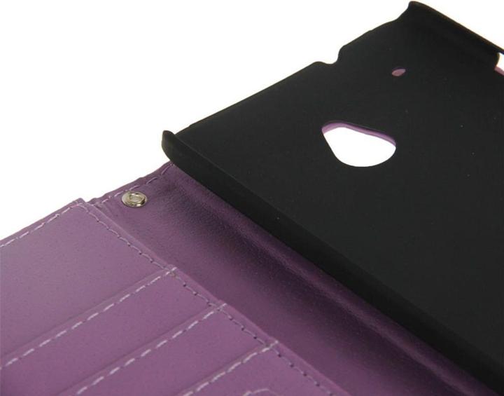 Produktbild König Design Handyhülle Case für Handy HTC One mini M4 lila