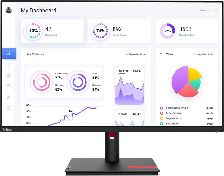 Produktbild Lenovo ThinkVision T32p-30 (3840 x 2160 Pixel, 31.50")