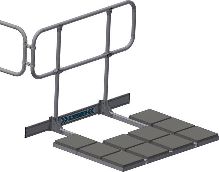 Produktbild Zarges Dachgeländer mit Verbinder 1265 x 2200 mm (Gerüst, 126.50 cm)