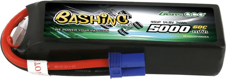 Produktbild Gens Ace Akumulator LiPo Bashing 5000mAh 14,8V 4S1P 60C EC5 (14.80 V, 5000 mAh)