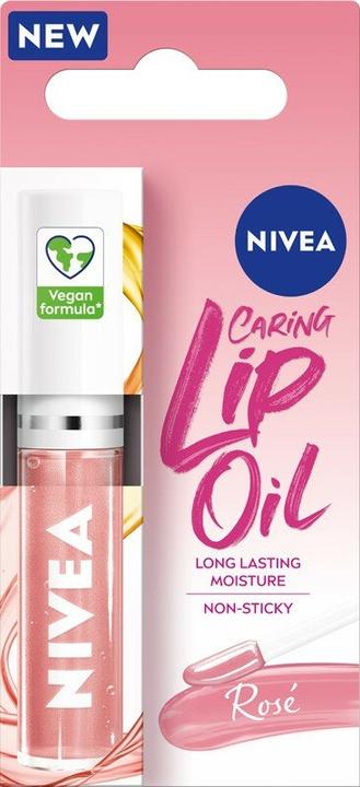 Actual product image NIVEA Caring Lip Oil Rose Lip Oil 5.5 Ml (5.50 ml)
