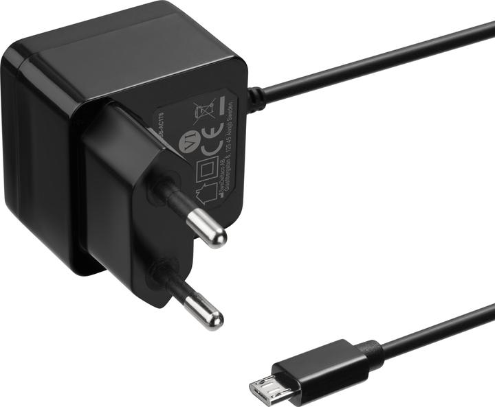 Produktbild Deltaco USB wall charger Micro USB cable, 1 m, 2.4 A, 12 W, black (12 W)