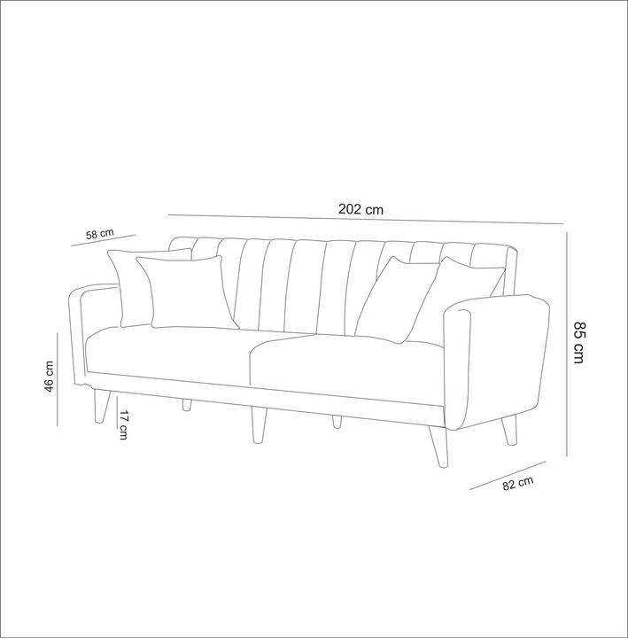 Actual product image Atelier del Sofa Lily (3-seater)