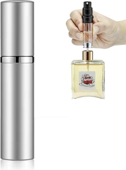 XXL-Parfum Nachfüllbarer Mini Parfümzerstäuber 5ml Travel Size silver (5 ml)