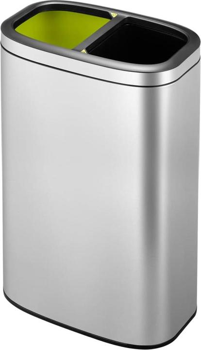 Produktbild EKO Mülltrennsystem OLI-Cube Open Top Bin 2 x 20 L Edelstahl gebürsteter Edelstahl, mit offener Ein (40 l)