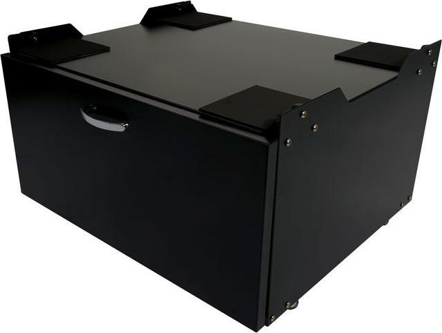 Produktbild Mendler Waschmaschinenunterschrank, Sockel Podest Erhöhung Untergestell, Schublade 33x61x52cm schwarz