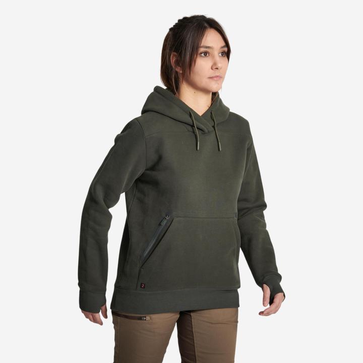 Immagine prodotto Solognac Maglia con cappuccio da donna 500 verde caldo (M)