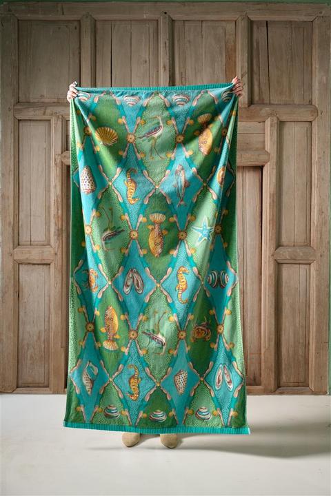 Produktbild PIP Studio Little Sea grün Badetuch 100x180cm (1 Stück) (100 x 180 cm)