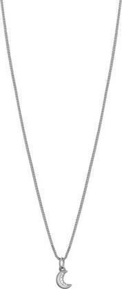 Rosato - Silver necklace Moon with zircons Allegra RZAL029 (chain. pendant)