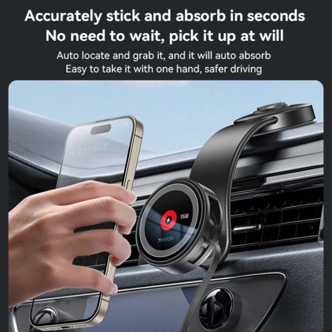 Produktbild Yesido C314 Auto Halterung mit Wireless Charging