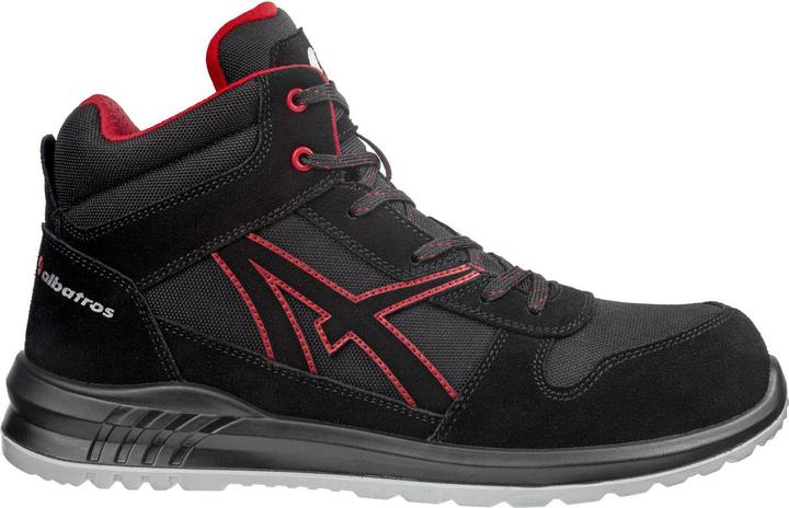 Actual product image Albatros CLIFTON MID SRC 638700210000038 Safety boot S3 Shoe size (EU): 38 Black, Red 1 (S3, 38)