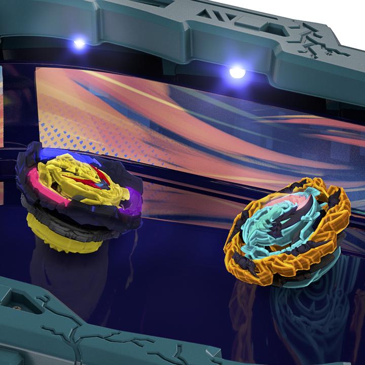 Image du produit Hasbro Beyblade Burst QuadStrike Light Ignite Beyblade Stadium Battle Set (Allemand, Français, Italien, Anglais, Néerlandais, Suédois, Norvégien, Polonais)