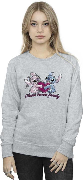 Immagine prodotto Disney Lilo And Stitch Ohana Heart With Angel Felpa Donna (M)