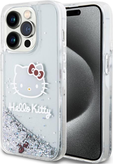 Image du produit Hello Kitty HKHCP13XLIKHET iPhone 13 Pro Max 6.7" srebrny/argent hardcase Liquid Glitter Charms Kitt (Apple iPhone 13 Pro Max)
