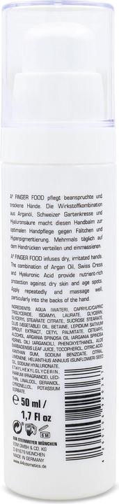 Actual product image A4 Health and Beauty Finger Food Handbalm (50 ml)