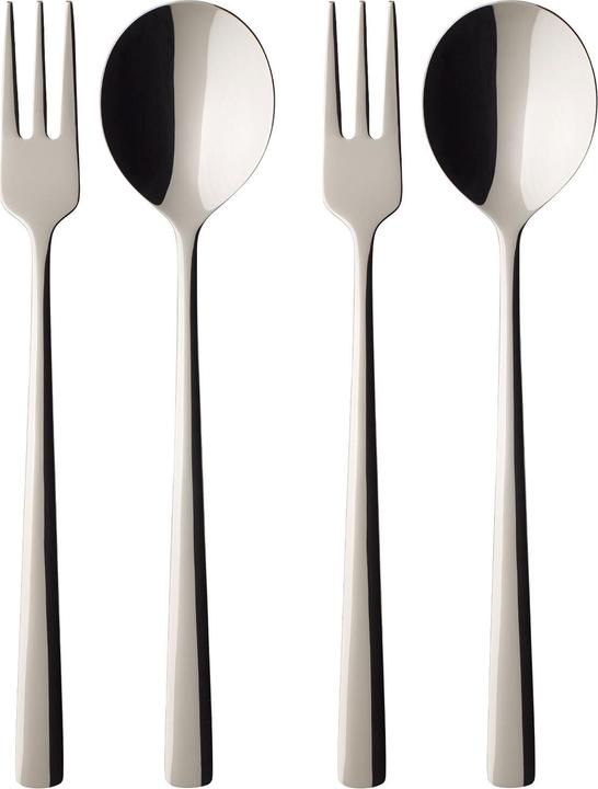 Image du produit Villeroy & Boch Set de spaghettis 4pcs, 2 cuillères & 2 fourchettes Daily Line Specials (4 pièce(s), Set de couverts)