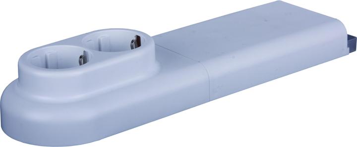 Produktbild Pollmann Slk-Tank 3651010 Fussbodensteckdose weiss 2-fach