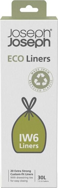 Actual product image Joseph Joseph IW4 40 L Eco Trash Bags Recycled Trash Bags 20Pack Grey (20 x, 30 l)