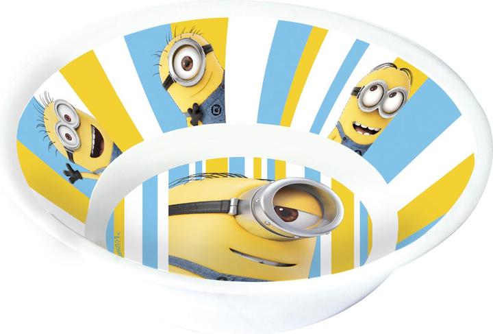Produktbild Minions 3 tlg. Melaminset: 2 Teller und 1 Becher in Geschenkpackung 23,5x8x23 cm