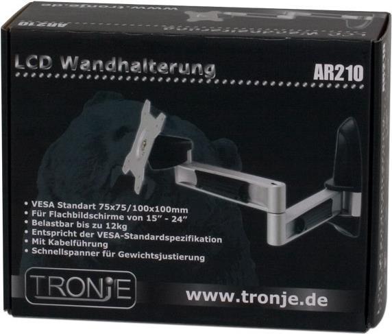 Actual product image Tronje LCD TFT Wandhalter AR210, 15"-2X", max.12kg (Wall, 24", 12 kg)