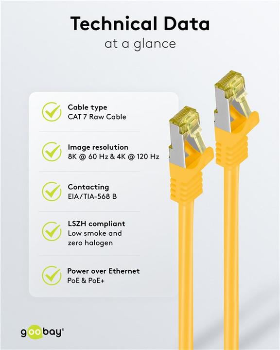 Image du produit Goobay Câble de réseau (S/FTP, CAT7, 30 m)