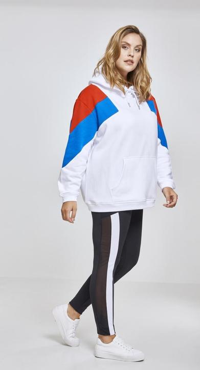 Immagine prodotto Urban Classics Felpa con cappuccio oversize 3-Tone Block da donna (XXL)