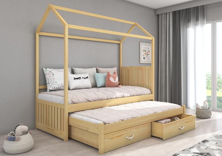 Produktbild ADRK Furniture Hausbett mit JONASZEK 200x90 Matratzen (200 x 90 cm)