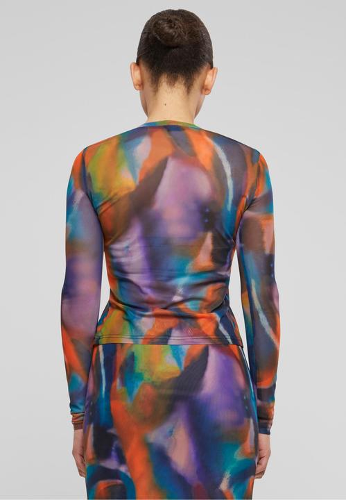 Image du produit Urban Classics Ladies AOP Mesh Longsleeve - 138403 (S)