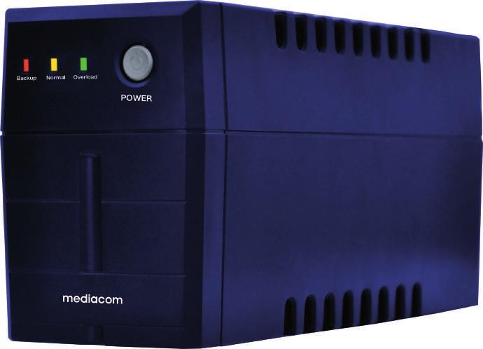 Produktbild Mediacom Xpower 800 A interaktive Leitung 800 VA 480 W 2 Steckdose(n) AC (800 VA, 480 W, Line-Interaktiv USV)