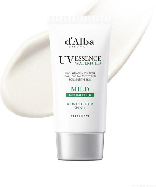 d'Alba Waterfull Mild Sun Cream (Sonnencreme Gesicht, SPF 50+, 50 ml)