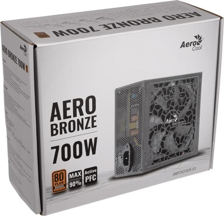 Produktbild AeroCool Aero Bronze 700W 80 PLUS Bronze Netzteil - 700 Watt (700 W)