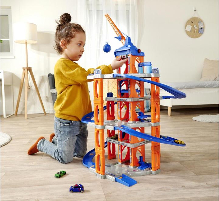 Image du produit Majorette garage avec ascenseur et 5 voitures