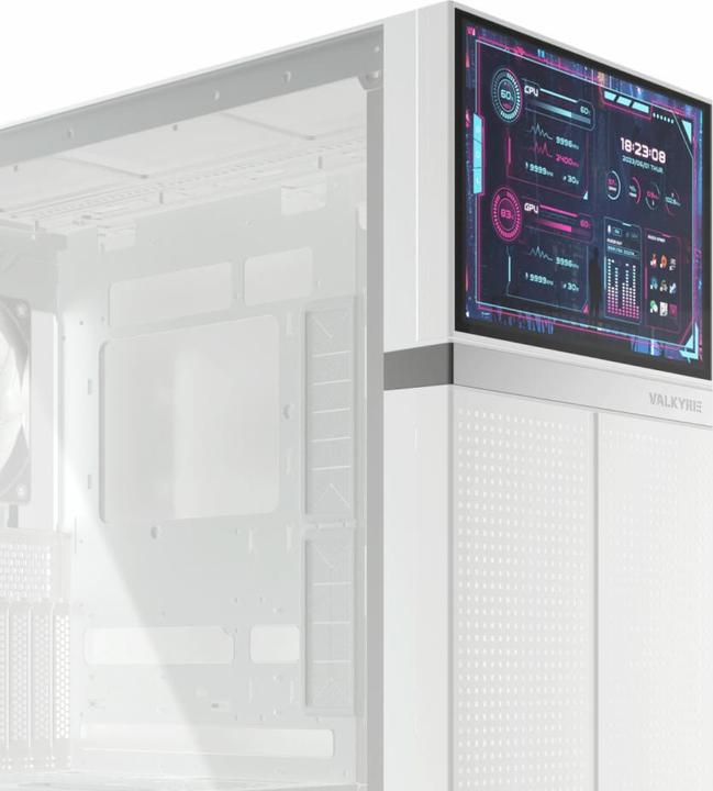 Valkyrie VK02 LCD White (mATX, Mini-ITX, ITX, ATX)