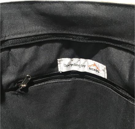 Immagine prodotto Bekos Upcycling - Borsa della spesa grande realizzata con sacchetti di cibo per pesci riciclati di colore