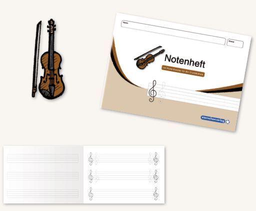 Produktbild Notenheft m. Notenlineatur für die GS (A5, Harter Einband)