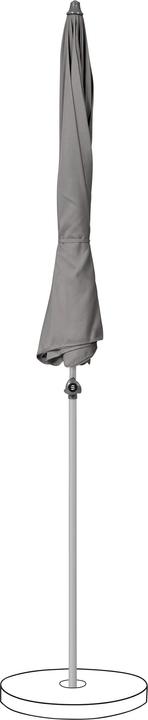 Produktbild Suncomfort by Glatz Marktschirm Suncomfort Siesta Sonnenschirm 200cm stone grey