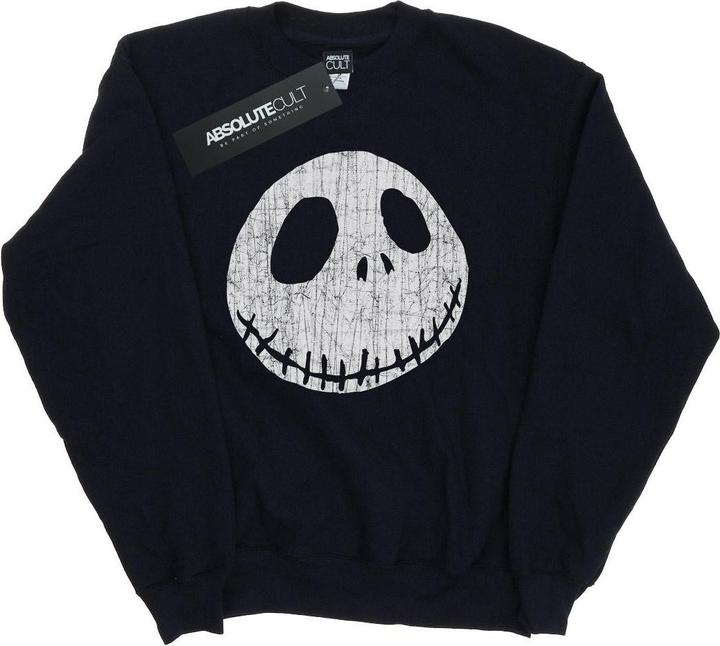Disney Nightmare Before Christmas Jack Cracked Face Sweatshirt (M)