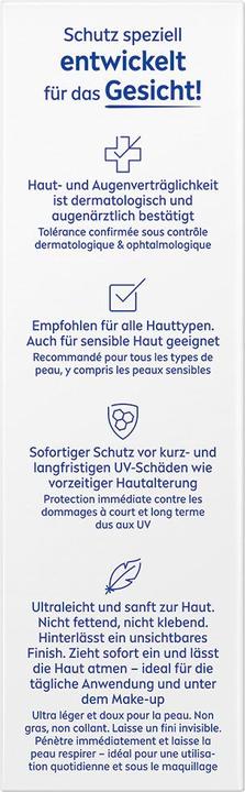 Actual product image NIVEA UV Face Invisible Daily Fluid SPF 50+ (Suntan cream, SPF 50+, 40 ml, 70 g)