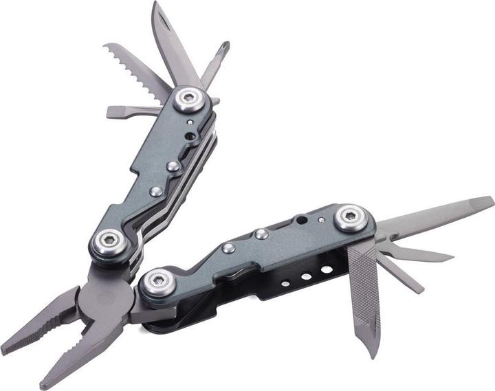 Troika ARBEITSGERÄT mini multifunction tool with 10 functions, matt grey (10 Functions)