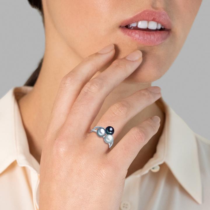 Immagine prodotto Valero Pearls Donna in argento sterling con perle d'acqua dolce coltivate - 3958 (60, 925 Argento)