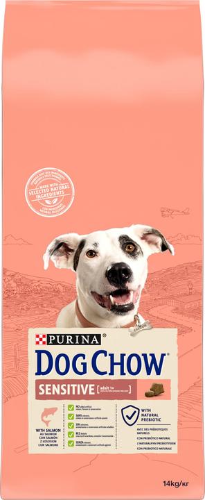 Purina DOG CHOW Sensitive With Salmon su lašiša 14kg (Adult, 1 Stk., 14000 g)