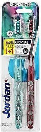 Image du produit NoName Jordan 2pcs Ultralite Whitening Toothbrush Medium - Pack of 2 (Moyen, 2 x)