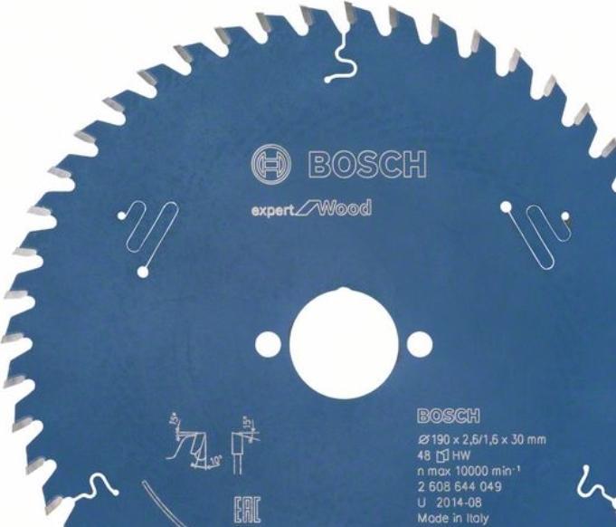 Actual product image Bosch Professional Zubehör Circular saw blade Expert for Wood, 190 x 30 x 2.6 mm, 48