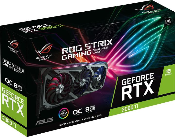 Image du produit ASUS GeForce ROG STRIX RTX 3060 Ti O8G V2 GAMING (8 Go)